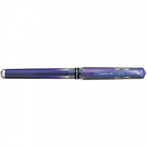 Uni-Ball UM153 Impact Signo Gel Rollerball Pen Metallic Broad 1mm Violet Pack of 12
