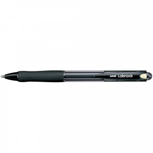 Uni SN100 Laknock Ballpoint Pen Retractable Broad 1.4mm Black