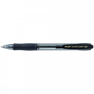 Pilot BPGP-10R Supergrip Pen Retractable Medium 1mm Black