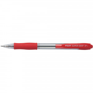 Pilot BPGP-10R Supergrip Pen Retractable Fine 0.7mm Red