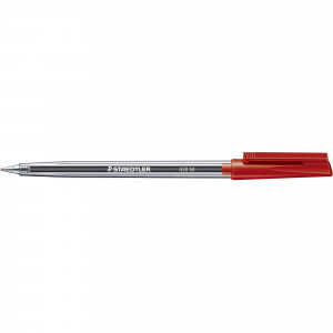 Staedtler 430 Stick Ballpoint Pen Medium 1mm Red