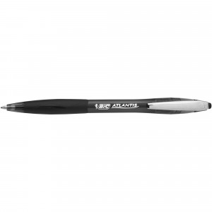 Bic Atlantis Comfort Grip Ballpoint Pen Retractable Medium 1mm Black