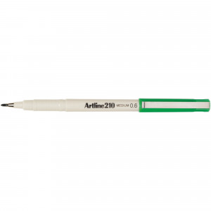 Artline 210 Fineliner Pen Medium 0.6mm Green