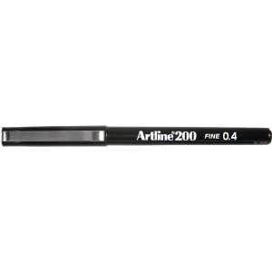 Artline 200 Fineliner Pen 0.4mm Black