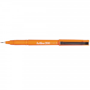 Artline 200 Fineliner Pen Fine 0.4mm Orange