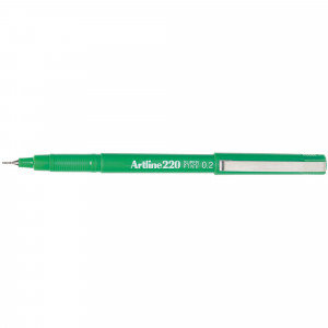 Artline 220 Fineliner Pen Super Fine 0.2mm Green