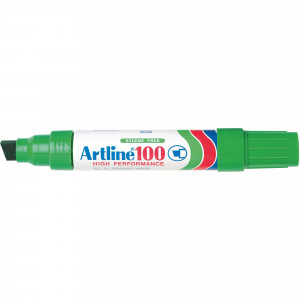 Artline 100 Jumbo Permanent Marker Chisel 12mm Green