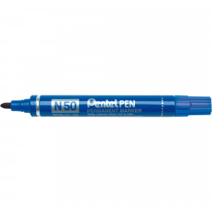 Pentel N50 Permanent Markers Bullet 1.5mm Blue