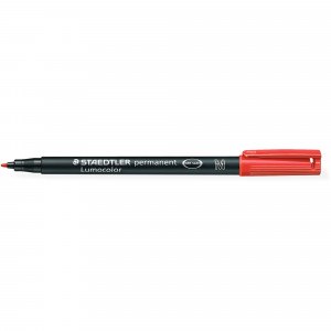 Staedtler 317 Lumocolor Pen Permanent Medium 1mm Red