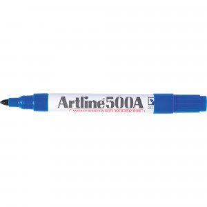 Artline 500A Whiteboard Marker Medium Bullet 2mm Blue