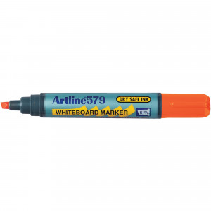 Artline 579 Whiteboard Marker Chisel 2-5mm Orange