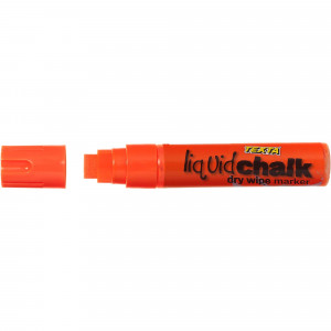 Texta Jumbo Liquid Chalk Marker Dry Wipe Chisel 15mm Orange