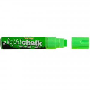 Texta Jumbo Liquid Chalk Marker Wet Wipe Chisel 15mm Green