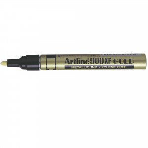 Artline 900XF Metallic Permanent Marker Medium Bullet 2.3mm Gold