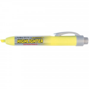 Artline 63 Clix Retractable Highlighter Chisel 1-4mm Yellow