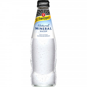 Schweppes Natural Mineral Water 300ml Glass Bottle Pack Of 24