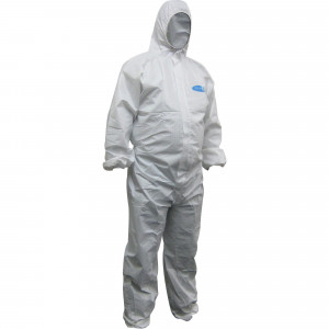 Maxisafe Koolguard Coveralls Disposable Laminated White Extra Large