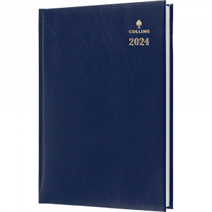 Collins Sterling Diary A4 Day To Page Blue