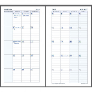 Debden Dayplanner Refill Personal 96x172mm Dated Month To View