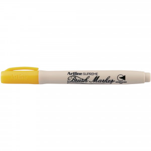 Artline Supreme Brush Marker Yellow Box of 12