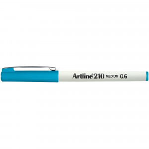 Artline 210 Fineliner Pen Medium 0.6mm Sky Blue Pack Of 12