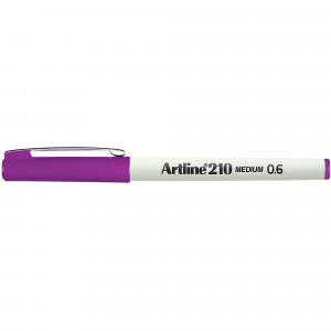 Artline 210 Fineliner Pen Medium 0.6mm Magenta Pack Of 12