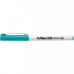 Artline 210 Fineliner Pen Medium 0.6mm Turquoise Pack Of 12