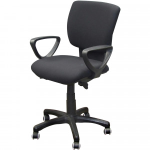 CUBEY OFFICE CHAIR Mid Back With Arms Black