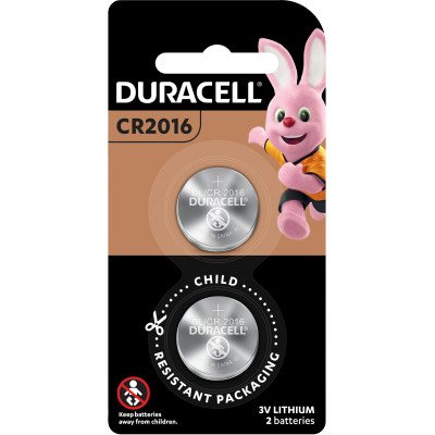 Duracell 2016 Lithium Coin Battery Pack of 2