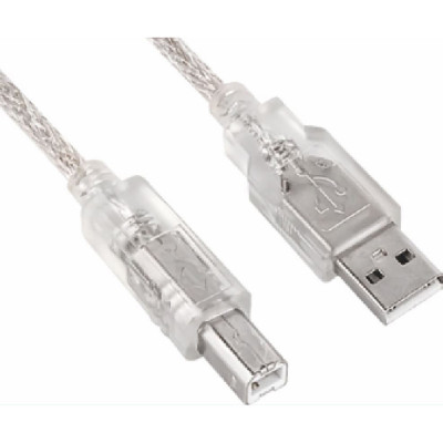 Astrotek USB 2.0 Printer Cable Type A Male to Type B Male 2m Transparent