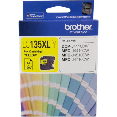 Brother LC-135XLY High Yield Ink Cartridge Yellow