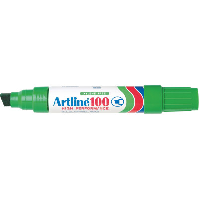 Artline 100 Jumbo Permanent Marker Chisel 12mm Green