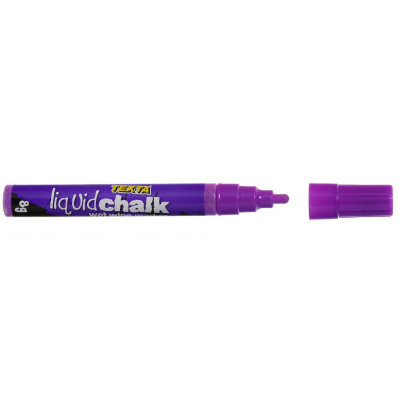 Texta Liquid Chalk Marker Wet Wipe Bullet 4.5mm Purple