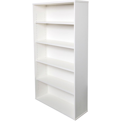 Rapidline Rapid Span Bookcase 900W x 315D x 1800mmH 4 Adjustable Shelves White
