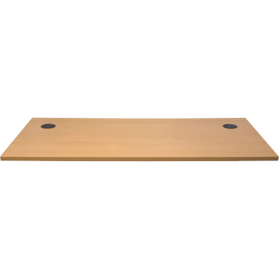 Rapidline Rectangle Desk Top  Only 1200W x 700D x 25mmH With 2 Cable Ports Beech