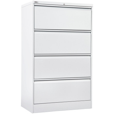 Rapidline GO Lateral Filing Cabinet 4 Drawer 900W x 473D x 1321mmH White