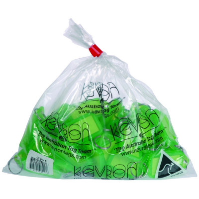 Kevron Key Tags Id5 56x30mm Green Bag of 50