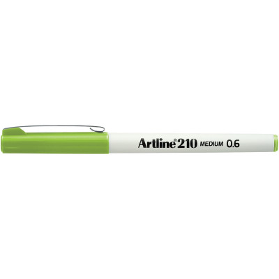 Artline 210 Fineliner Pen 0.6mm Lime Green Pack Of 12